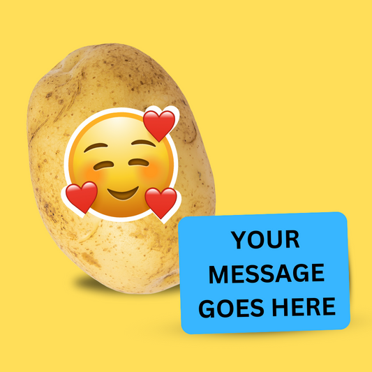 Send a Potato, Send a Message – With Cute Blushing Emoji