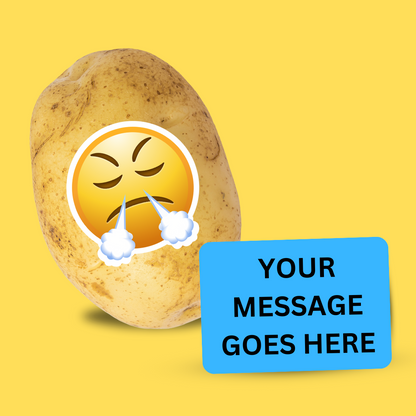 Send a Potato, Send a Message – With Angry Face Emoji