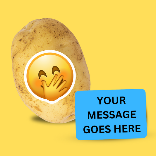 Send a Potato, Send a Message – With Shy Face Emoji